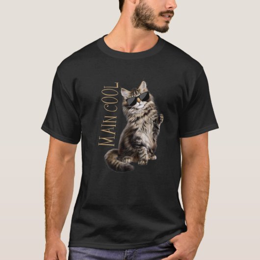 Maine Coon Cat - Main Cool T-shirt (Voorkant)