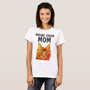 MAINE COON CAT MOM-T-shirts T-shirt