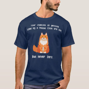 Maine Coon Cat Never Zero T-shirt