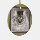 Maine Coon Cat Ornament - "Merlin" (Rechts)