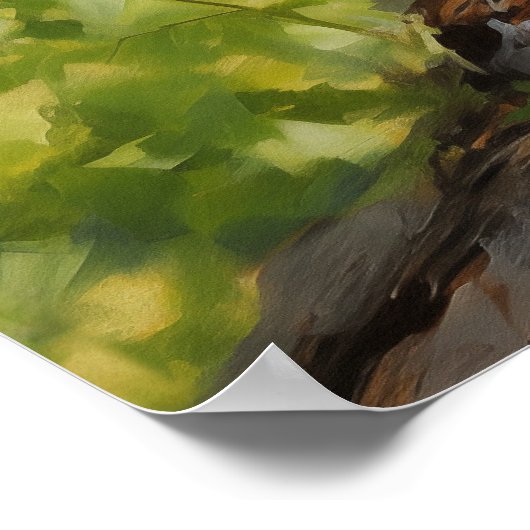 Maine Coon cat Poster (Hoek)