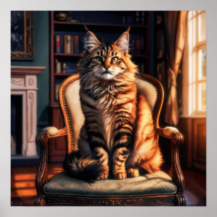 Maine Coon Cat Poster