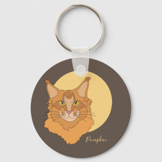 Maine Coon Cat Sleutelhanger