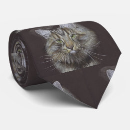 Maine Coon Cat Stropdas
