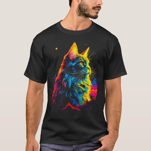 Maine Coon Cat T-shirt (Voorkant)