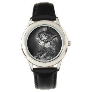Maine Coon Cat Watch (kind) Horloge