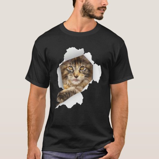 Maine Coon Cats Kitten Cute Cat Cat T-shirt (Voorkant)