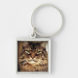 Maine Coon Foto / Crabby Cat Sleutelhanger