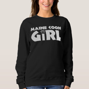 Maine Coon Girl Funny Maine Coon Cat Lover Trui