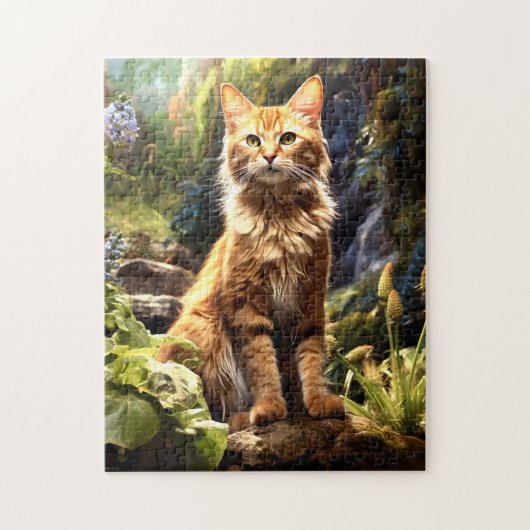 Maine Coon in Natuur. Legpuzzel (Verticaal)