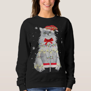 Maine Coon Kat Kerstboom Kerstmis Mam Papa Cadeaus Trui
