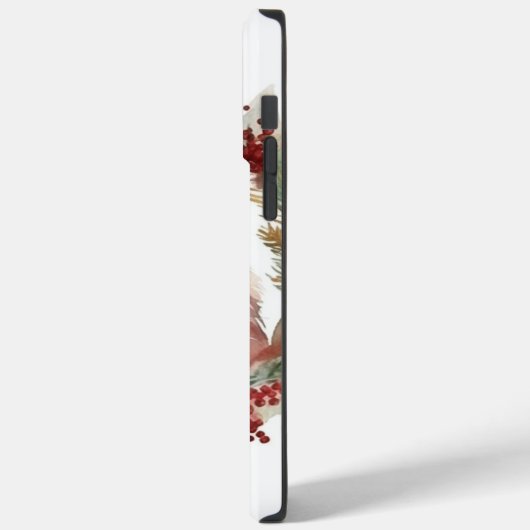 Maine Coon Kat Kerstkrans Feestelijke Kitten Case-Mate iPhone Case (Achterkant / Links)