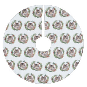 Maine Coon kat Kerstkrans Festieve Kitten Kerstboom Rok