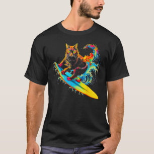 Maine Coon Kat Surft T-shirt