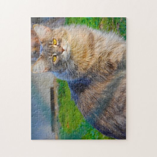 Maine Coon katten. Legpuzzel (Verticaal)