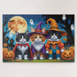 Maine Coon Katten Pompoen Halloween Grappig Legpuzzel