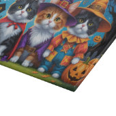 Maine Coon Katten Pompoen Halloween Grappig Snijplank (Hoek)