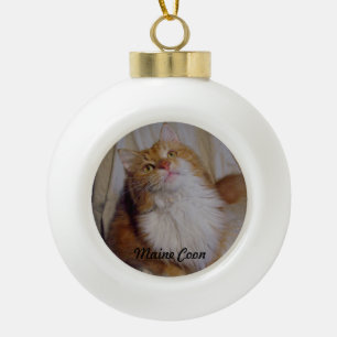 Maine Coon kattenbal Ornament