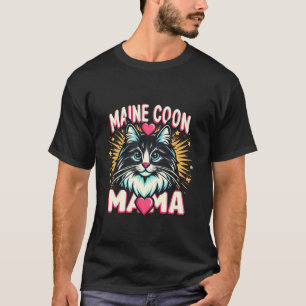 Maine Coon Kattenras Huisdier - Maine Coon Mama T-shirt