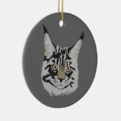 Maine Coon Keramisch Ornament (Rechts)