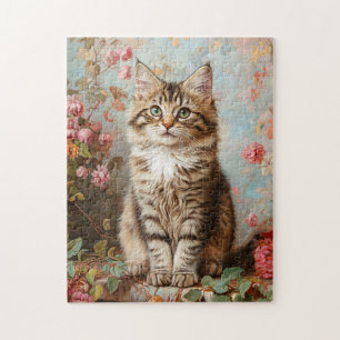  Maine Coon Kitten Schilderij Legpuzzel