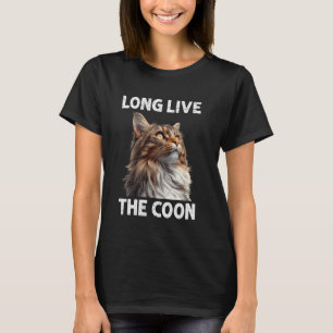 Maine Coon LANG LEVE DE COON Maine Coon Katteneige T-shirt