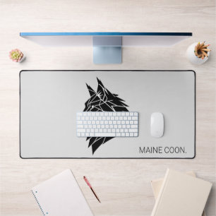 Maine Coon Majestueus Silhouet Modern Bureaumat