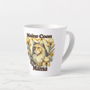 Maine Coon Mama Dilute Calico Mainecoon katten Latte Mok