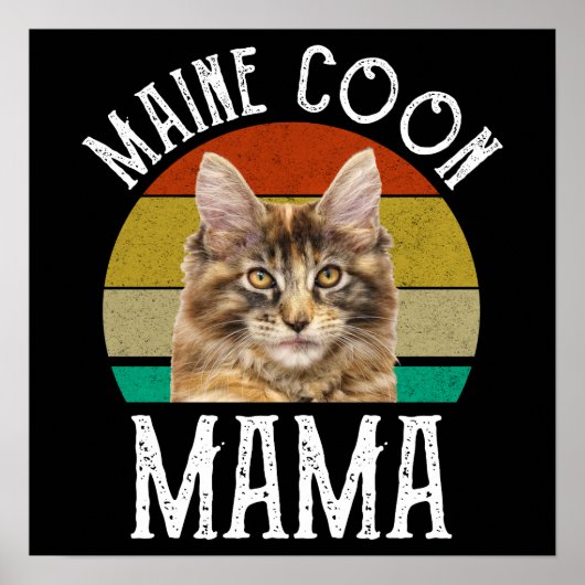 Maine Coon Mama Poster (Voorkant)