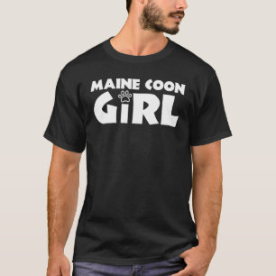 Maine Coon Meisje Grappige Maine Coon Kat Liefhebb T-shirt