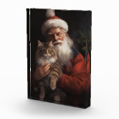Maine Coon met Sinterklaas Festive Kerst  Fotoblokken (Rechts)