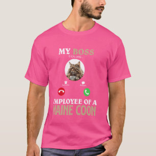 Maine Coon MIJN BAAS MEDEWERKER VAN EEN MAINE COON T-shirt
