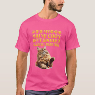 Maine Coon MY MAINE COON IS NIET VERWEND Funny Mai T-shirt