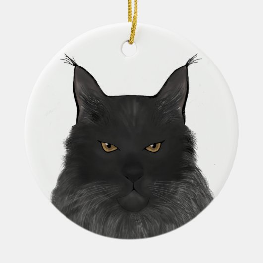 Maine Coon Ornament (Voorkant)