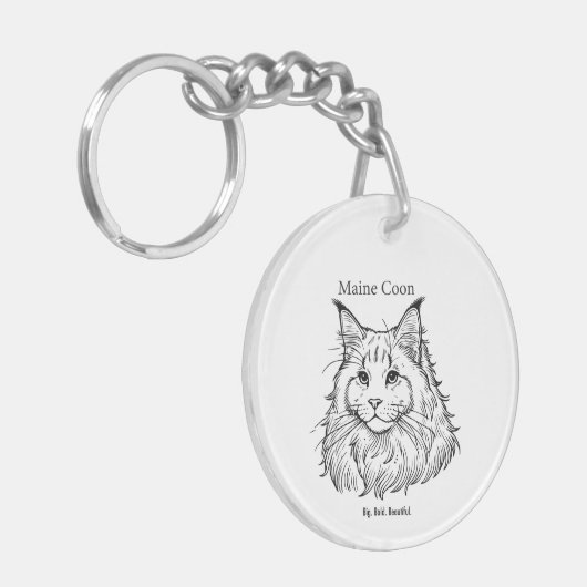 Maine Coon Sleutelhanger (Voorkant Links)