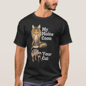 Maine Coon vs. je kat Maine Coon T-shirt (Voorkant)