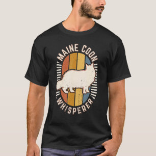 Maine Coon Whisperer Classic Retro Animal T-shirt