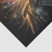 Maine Coone grillige Steampunk Decoupage Tissuepapier (Detail)