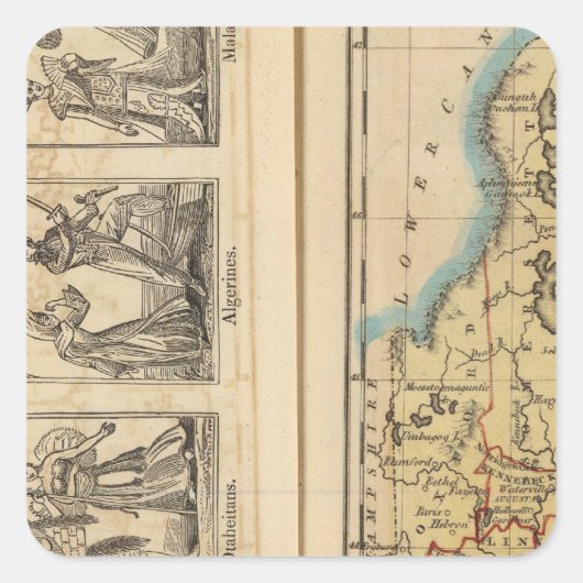 Maine Costumes Vierkante Sticker (Voorkant)