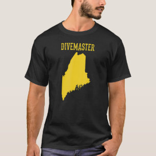Maine Divemaster Duik Instructeur Duik Vlag T-shirt