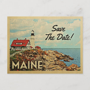Maine Enregistrer La Date Cartes Postales Vintages