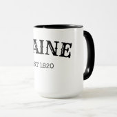 Maine Est. 1 820 Mug (Devant droit)