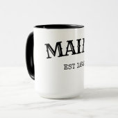 Maine Est. 1 820 Mug (Devant gauche)