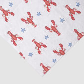 Maine Evenement Kreeft Preppy kust Tissuepapier (Detail)