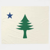 Maine Flag 1901 Fleece Deken (Voorkant (Horizontaal))