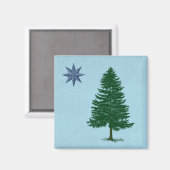 Maine Flag 1901 Magneet (Voorkant / Achterkant)