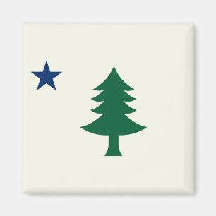 Maine Flag 1901 Magneet
