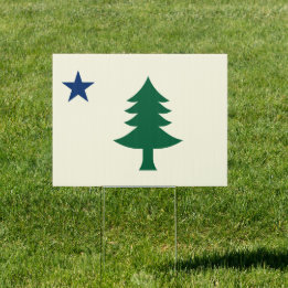 Maine Flag 1901 Tuinbord