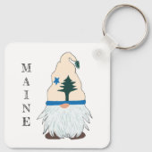 Maine Flag Gnome Pet Sleutelhanger (Achterkant)