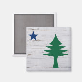 Maine Flag Magnet 1901 Magneet (Voorkant / Achterkant)